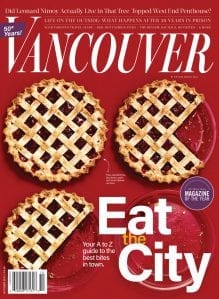 Vancouver magazine: Eat the City 2017 Oct cover