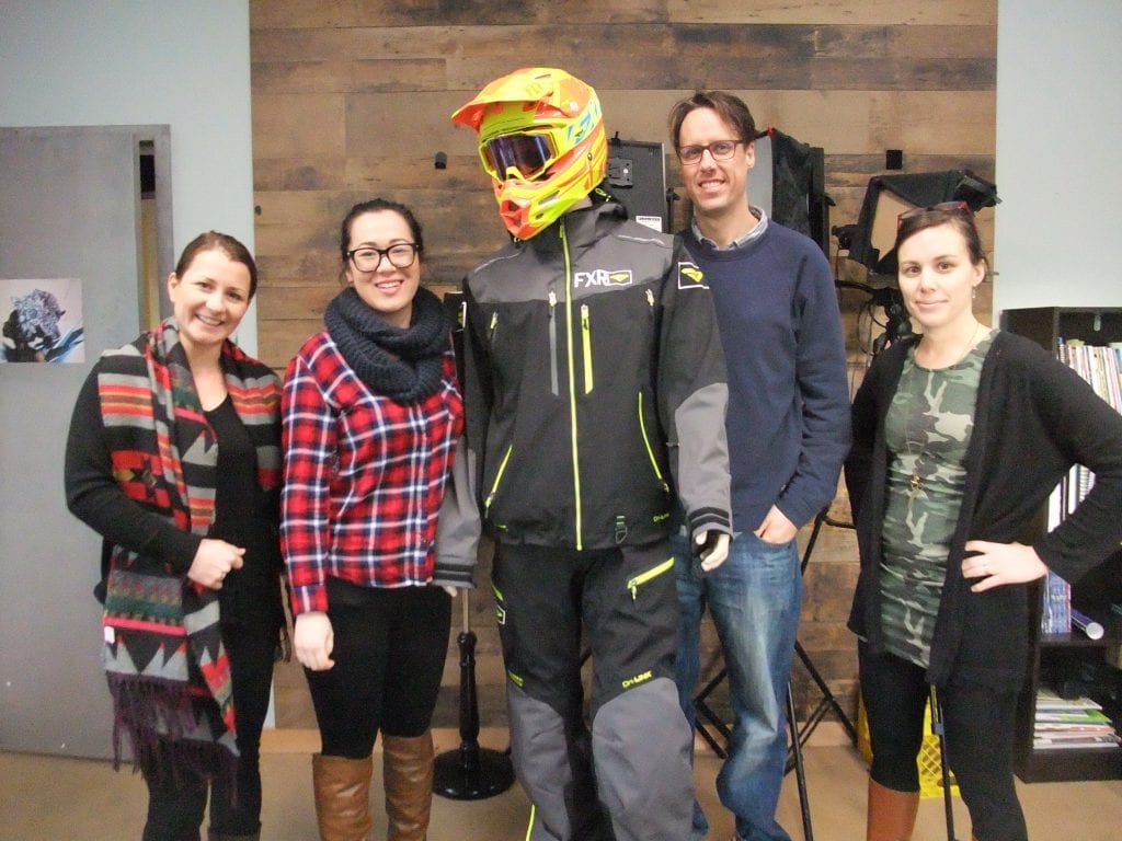 Mountain Sledder staff, intern & mannequin
