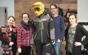 Mountain Sledder staff, intern & mannequin