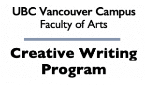 UBC Vancouver Campus, Faculty of Arts | Creative Writing Program logo placeholder