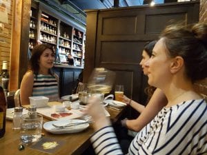 2018 AGM Social at The Irish Heather with l-r: Maddy Adams, Jessica Key, Felice Bisby