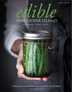 Edible Vancouver Island Fall 2019 cover jar of green beans