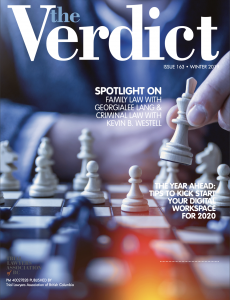the Verdict 2019 Winter cover
