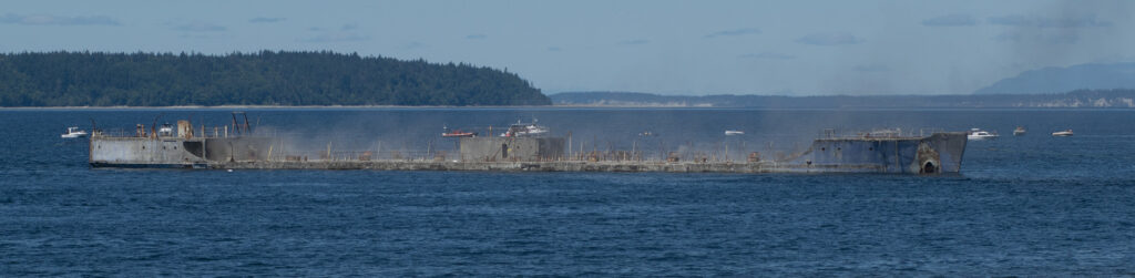 The YOGN was sunk on June 23, 2018. Photo by Sean Percy