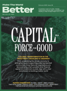 Make The World Better Magazine issue 4 February 2023 cover - Capital as a Force for Good