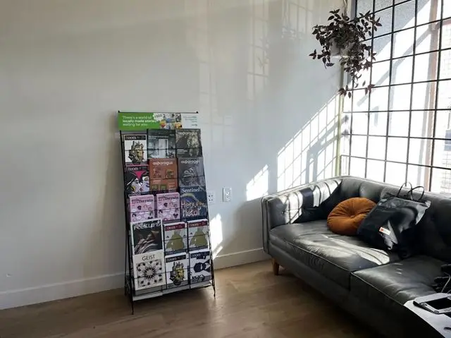 Free Newsstand at Vines Den