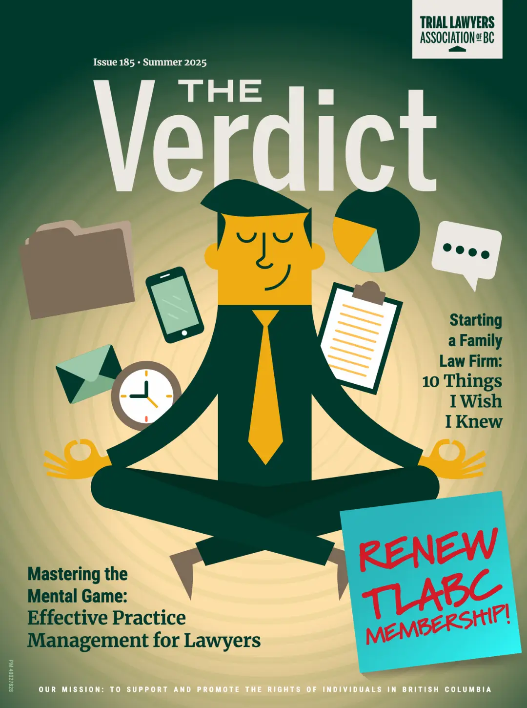 the Verdict Issue 185 Summer 2025 cover