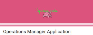 tâpwêwin media | IndigiNews banner image for Operations Manager Application Ggogle form, featuring a small pink turtle on a pink background