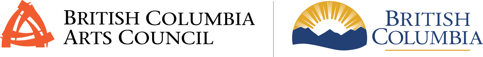 British Columbia Arts Council | Province of British Columbia [with logos]