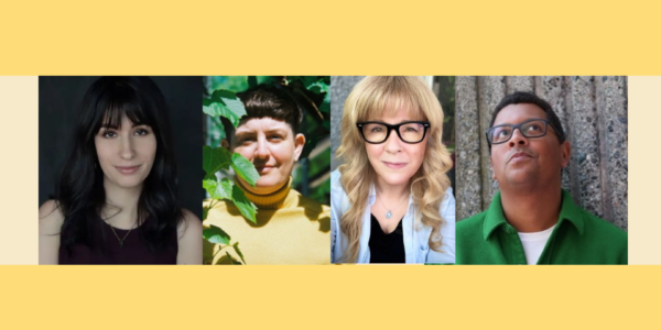 Moderator Jessica Key, panelists andrea bennett, Carleigh Baker, Harrison Mooney, WV/26 Sept 19 Pitch Perfect panel